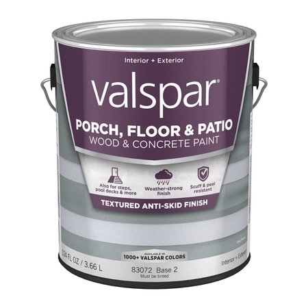 VALSPAR Porch	 Floor & Patio Wood & Concrete Anti-Skid Paint Clear Base 2 Floor and Patio Coating 1 009.0083072.007